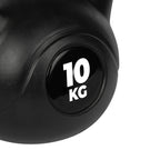 VirtuFit PVC Kettlebell - 10 kg - Zwart - Detail