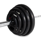 VirtuFit Olympische Rubberen Halterset - 120 kg - Detail