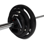 VirtuFit Olympische Rubberen Halterset - 90 kg - Detail