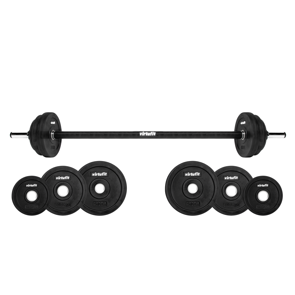 VirtuFit Aerobic Pump Set Pro Rubber - 20 kg - Detail