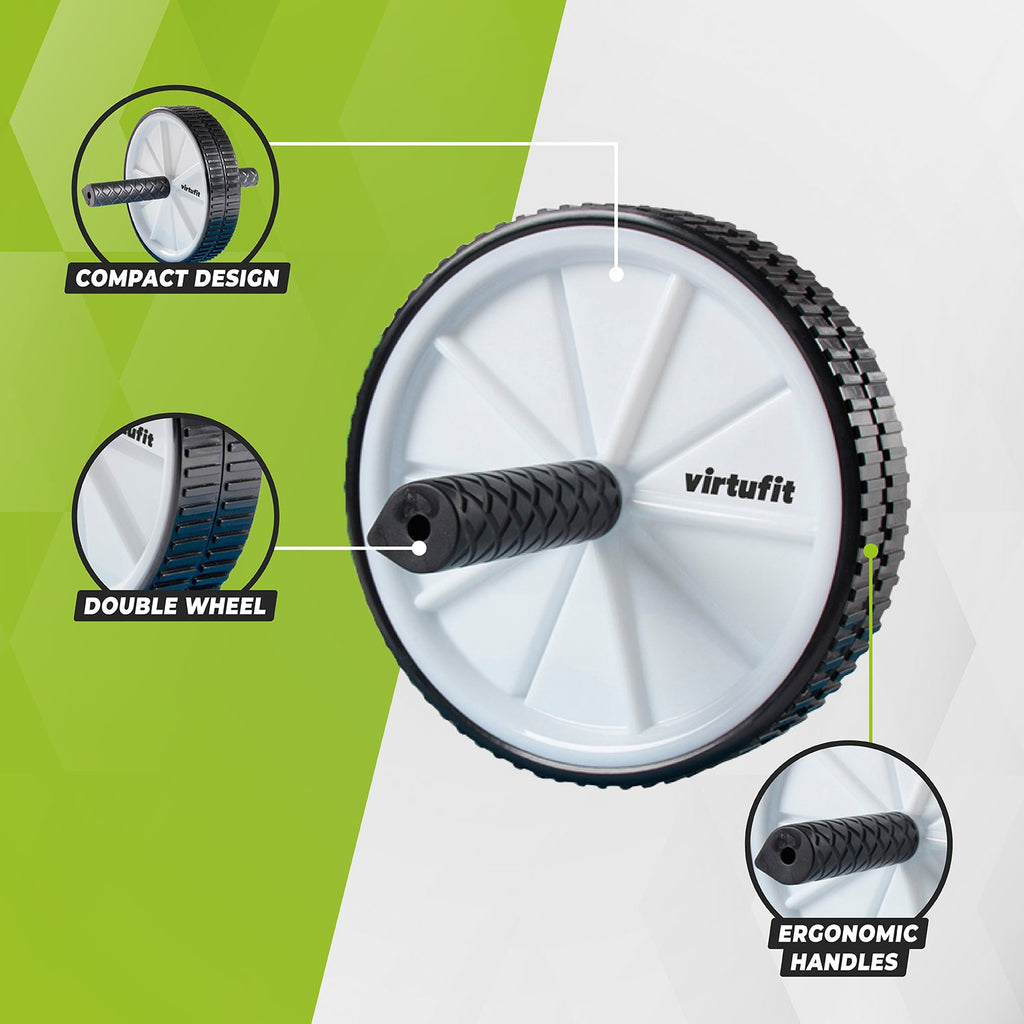 VirtuFit Dubbel Buikspierwiel - Ab Wheel - Detail
