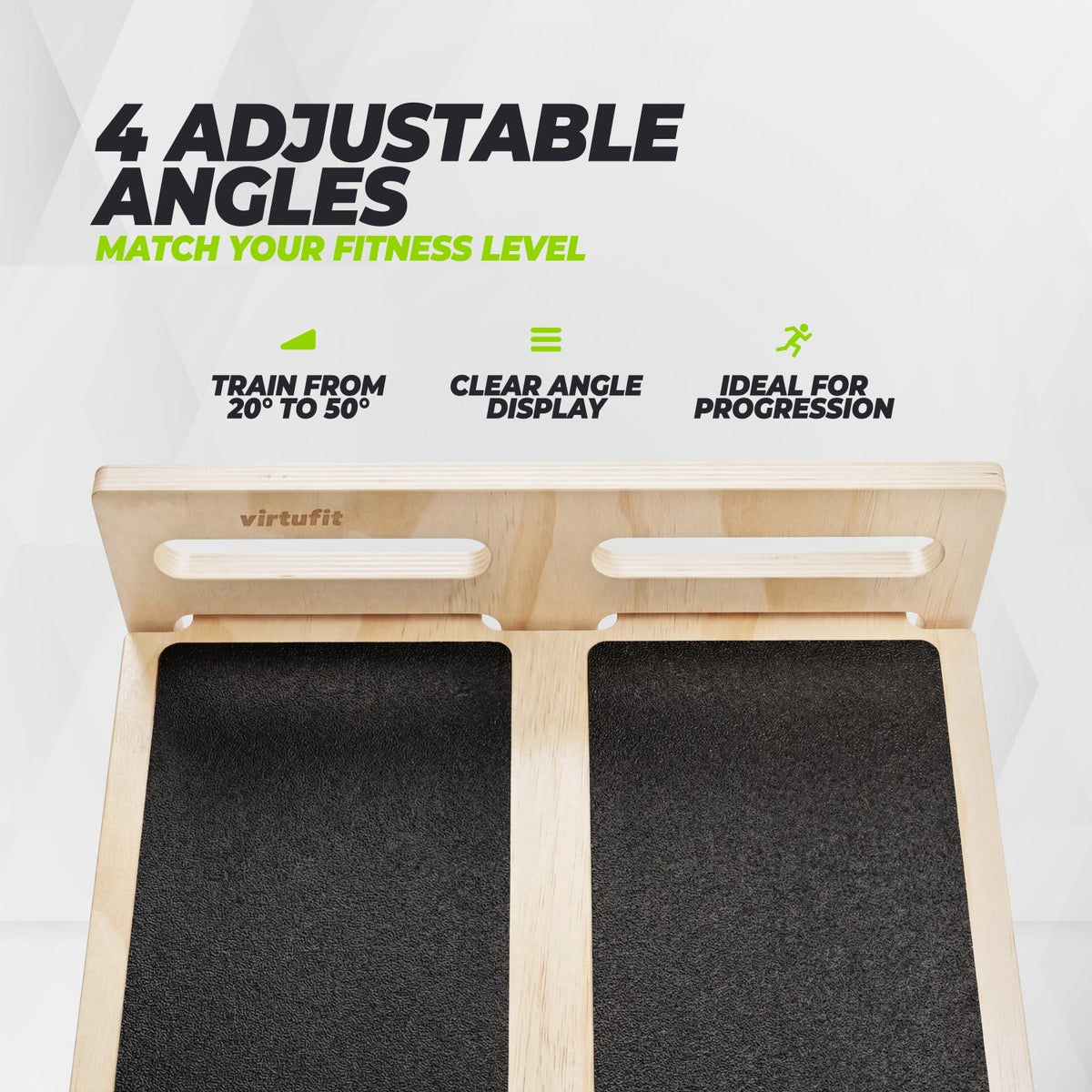 VirtuFit Slant Board - 4 standen - Hout - Detail