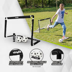 VirtuFit Kinder Voetbaldoelen Set met 2 Ballen en Pomp - Voetbalgoals - 92 x 64 cm - Detail