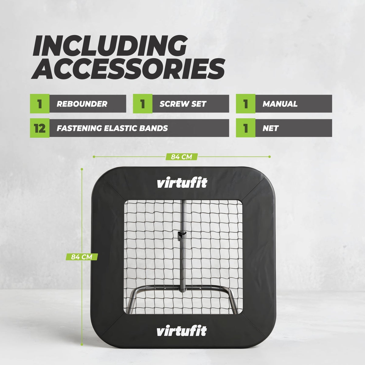 VirtuFit Verstelbare Rebounder Pro - Kickback - 84 x 84 cm - Detail