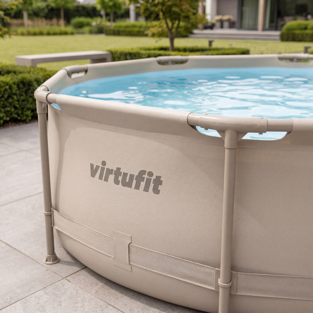VirtuFit Rond Zwembad - Ø305 x 76 cm - Beige - Inclusief Filterpomp - Detail