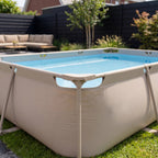 VirtuFit Rechthoekig Zwembad - 300 x 210 x 66 cm - Beige - Detail