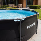VirtuFit Rond Zwembad - Ø366 x 100 cm - Antraciet - Inclusief Filterpomp - Detail