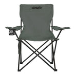 VirtuFit Opvouwbare Camping Stoel - Strandstoel - Grijs - Detail