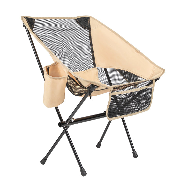 VirtuFit Camping Stoel Compact - Strandstoel - Opvouwbaar - Beige - Detail