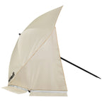 VirtuFit Strandparasol - Windscherm - Strandtent - 160 cm - Beige - Detail