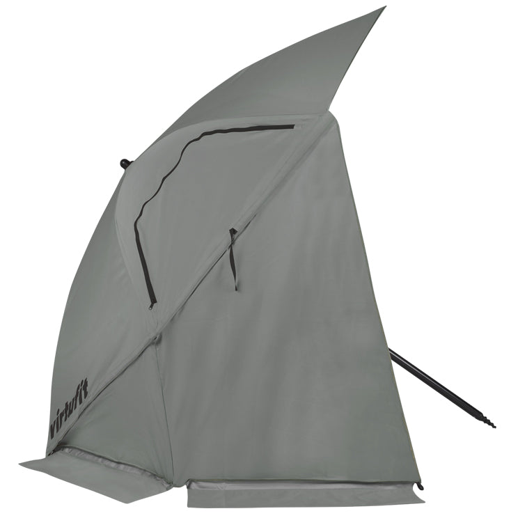 VirtuFit Strandparasol Premium - Windscherm - Strandtent - 200 cm - Grijs - Detail
