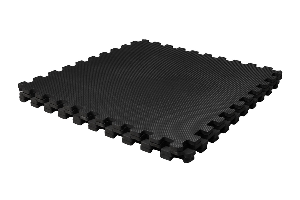 VirtuFit Fitness Puzzelmat – 4-delige Vloermat – 120×120 cm – Zwart - Detail