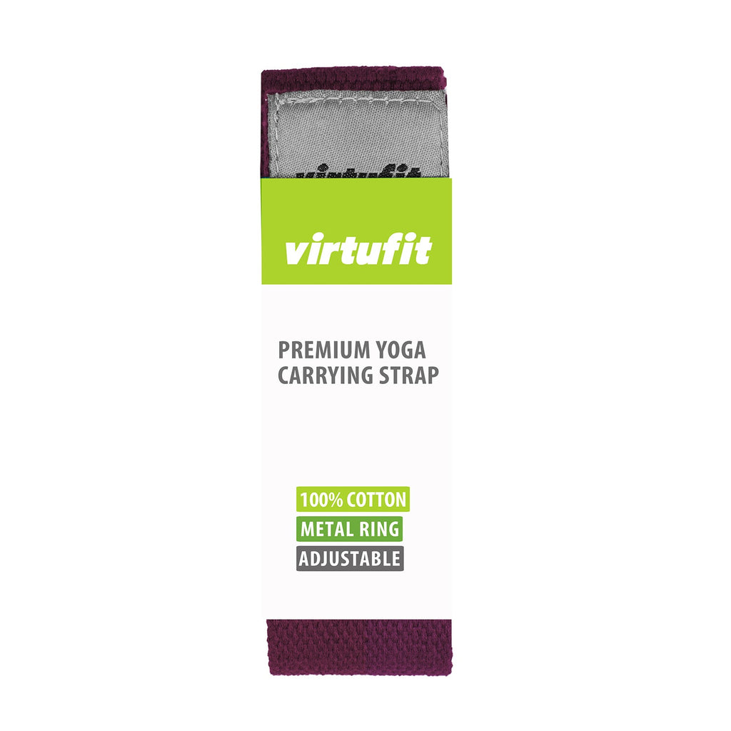 VirtuFit Premium Yogamat Draagriem - Mulberry - Detail