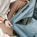 VirtuFit Camping Stoel Compact - Strandstoel - Opvouwbaar - Zwart - Detail