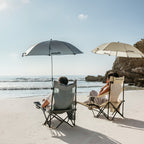 VirtuFit Campingstoel opvouwbaar met voetsteun - Strandstoel - Zwart - Detail