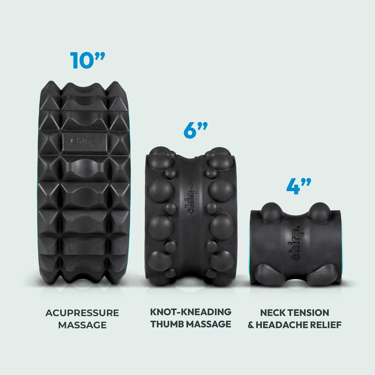 Chirp Wheel XR 3-Pack - Massage Wiel Set - Detail