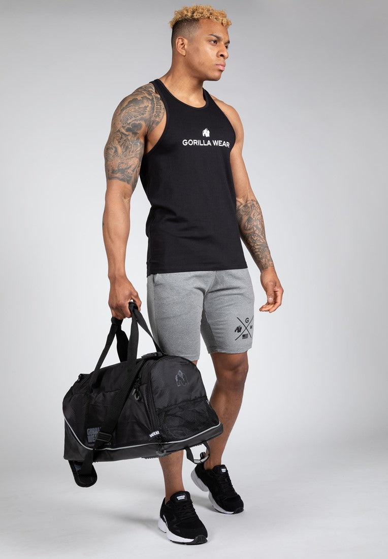 Gorilla Wear Carter Stretch Tank Top - Zwart - Detail