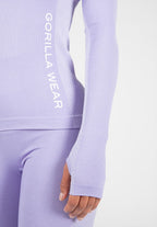 Gorilla Wear Selah Seamless Longsleeve - Lila - In gebruik