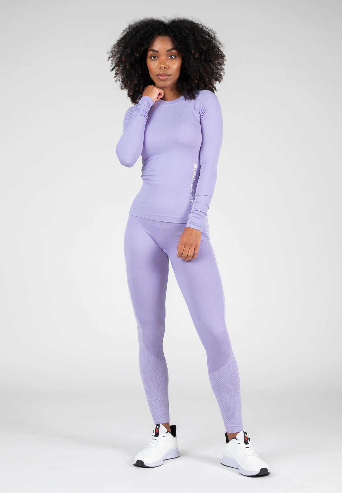 Gorilla Wear Selah Seamless Longsleeve - Lila - Afbeelding 6