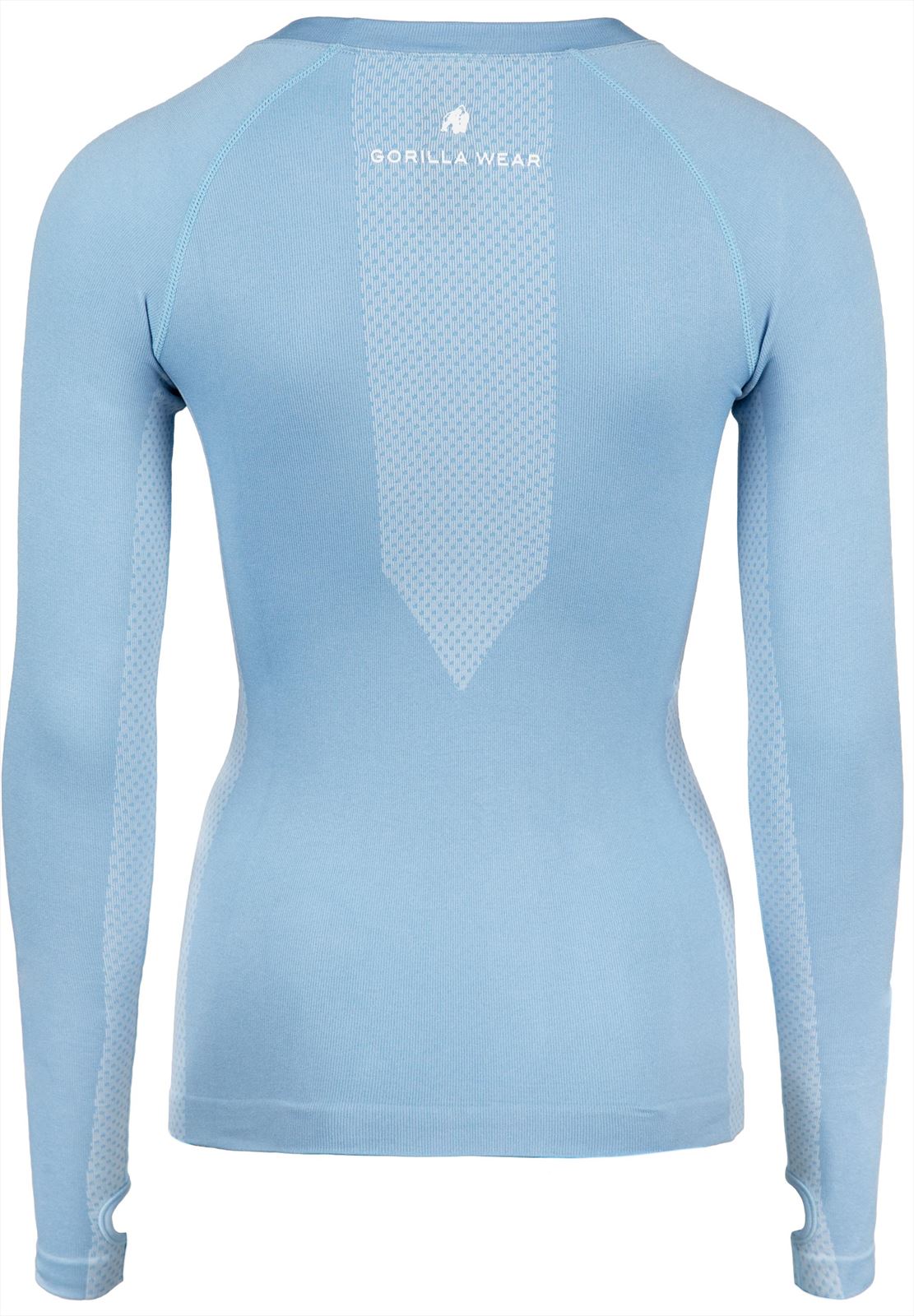 Gorilla Wear Selah Seamless Longsleeve - Lichtblauw - Afbeelding 7