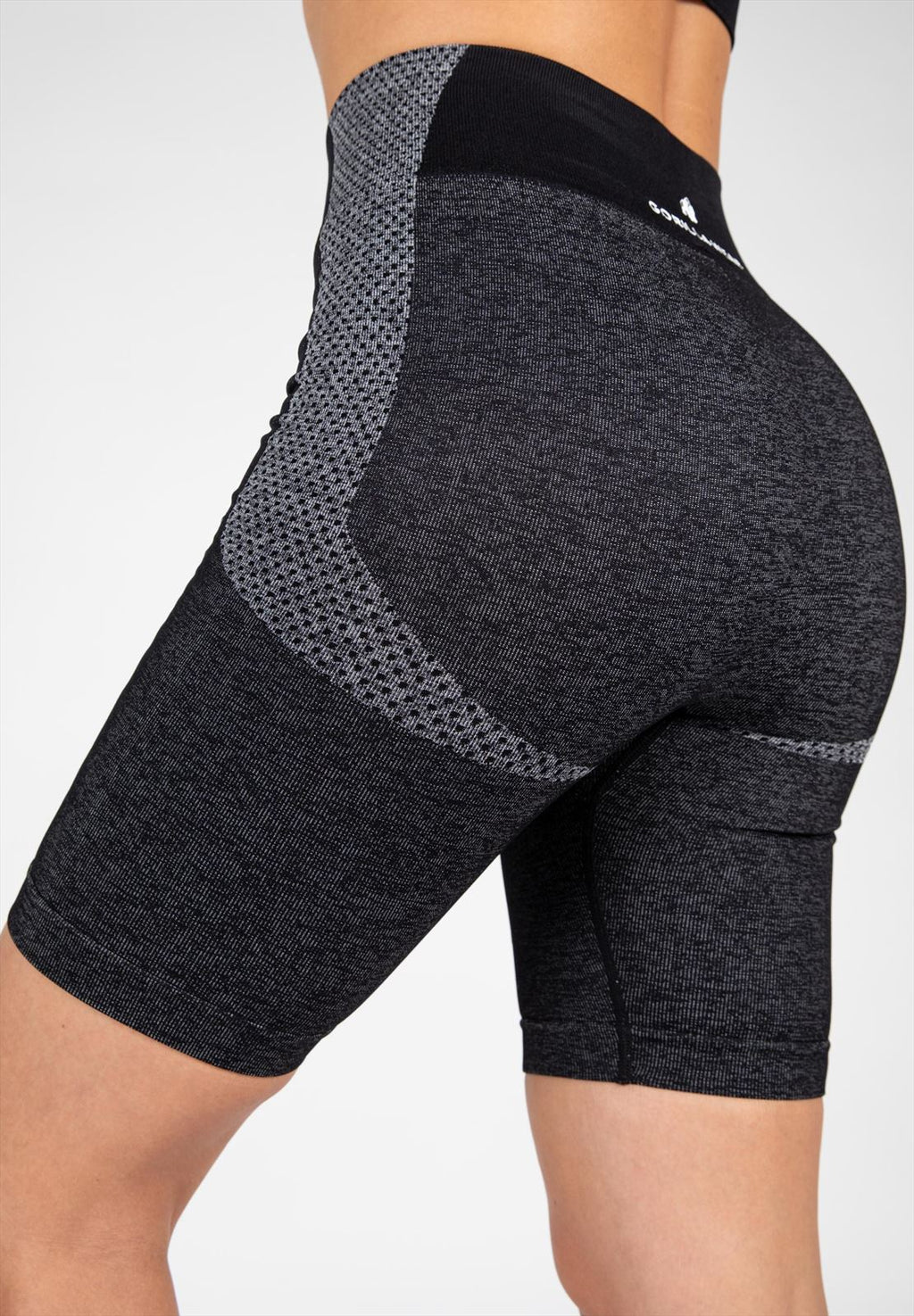 Gorilla Wear Selah Seamless Cycling Shorts - Zwart - Afbeelding 6