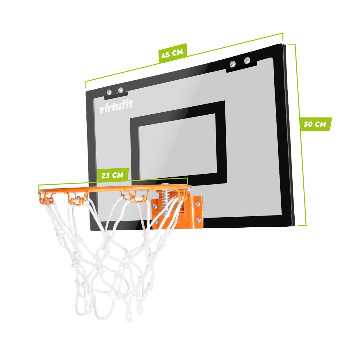 VirtuFit Pro Mini Basketbalbord met 2 Ballen en Pomp - Zwart - In gebruik