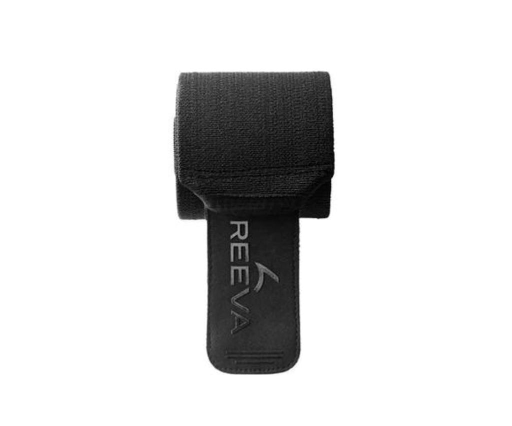 Reeva Powerlifting Wrist Wraps - 60 cm - Zwart - In gebruik