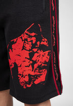 Gorilla Wear Buffalo Old School Workout Shorts - Zwart/Rood - Afbeelding 5