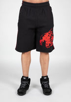 Gorilla Wear Buffalo Old School Workout Shorts - Zwart/Rood - Afbeelding 9