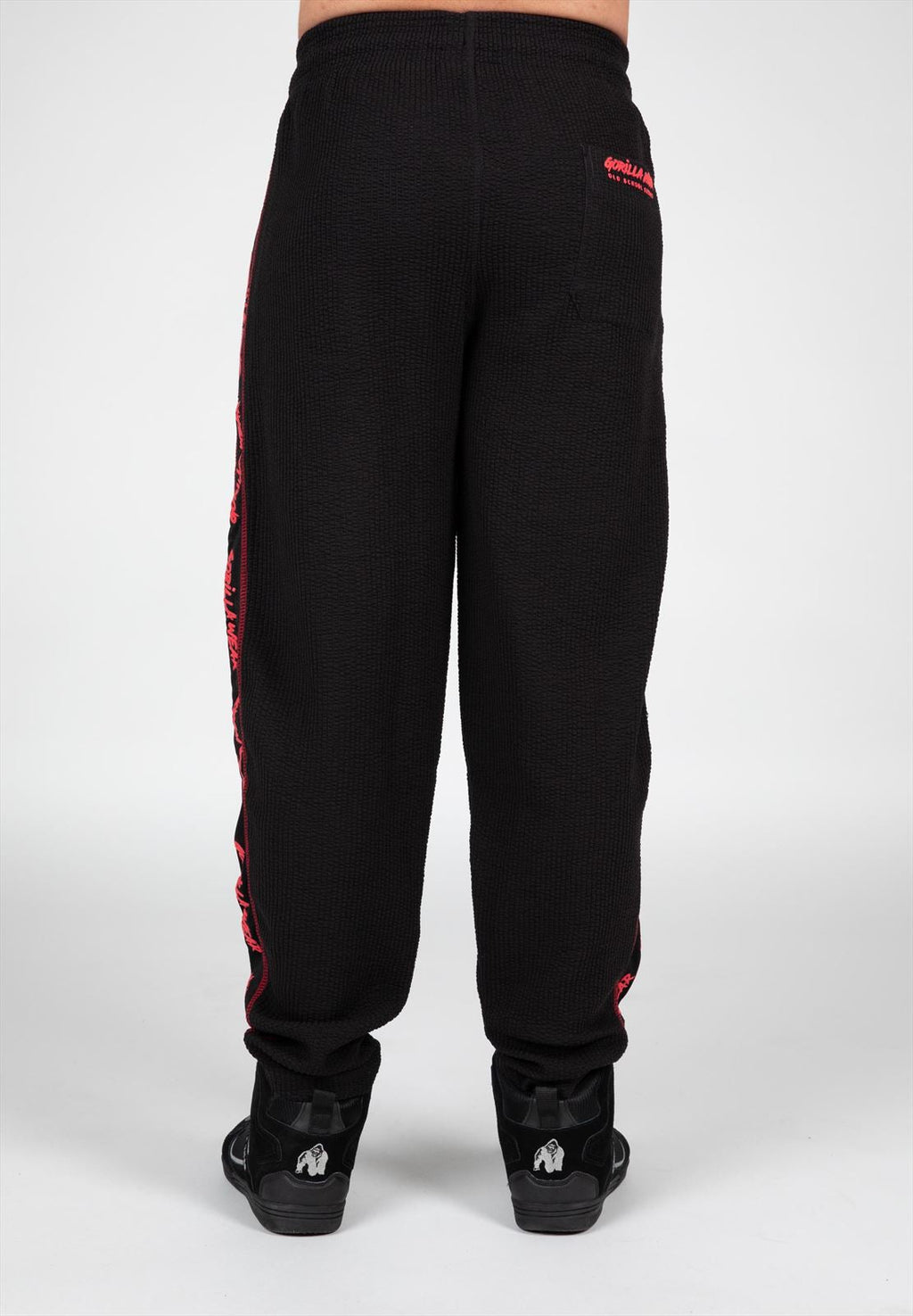 Gorilla Wear Buffalo Old School Trainingsbroek - Zwart/Rood - Afbeelding 5