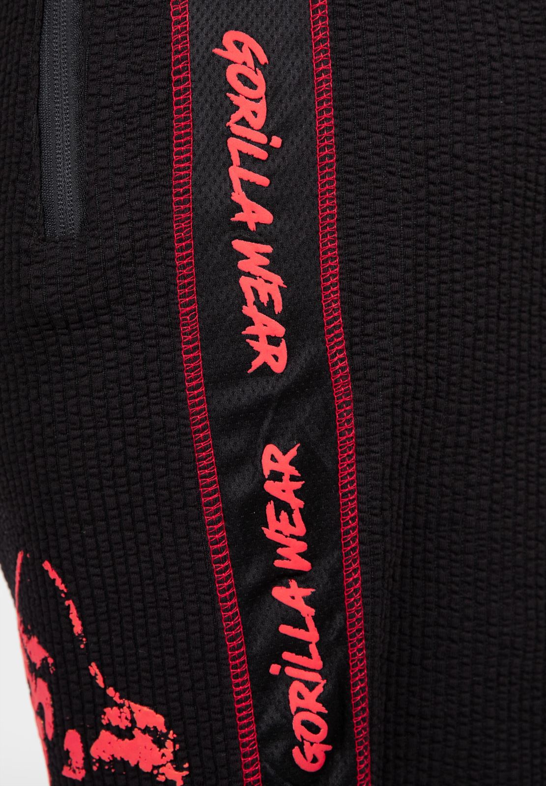 Gorilla Wear Buffalo Old School Trainingsbroek - Zwart/Rood - Afbeelding 8