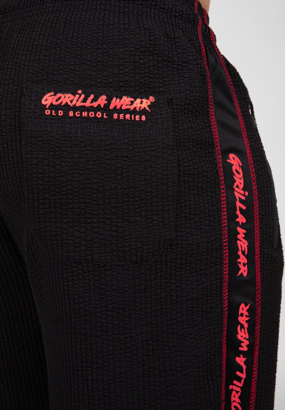 Gorilla Wear Buffalo Old School Trainingsbroek - Zwart/Rood - Afbeelding 9