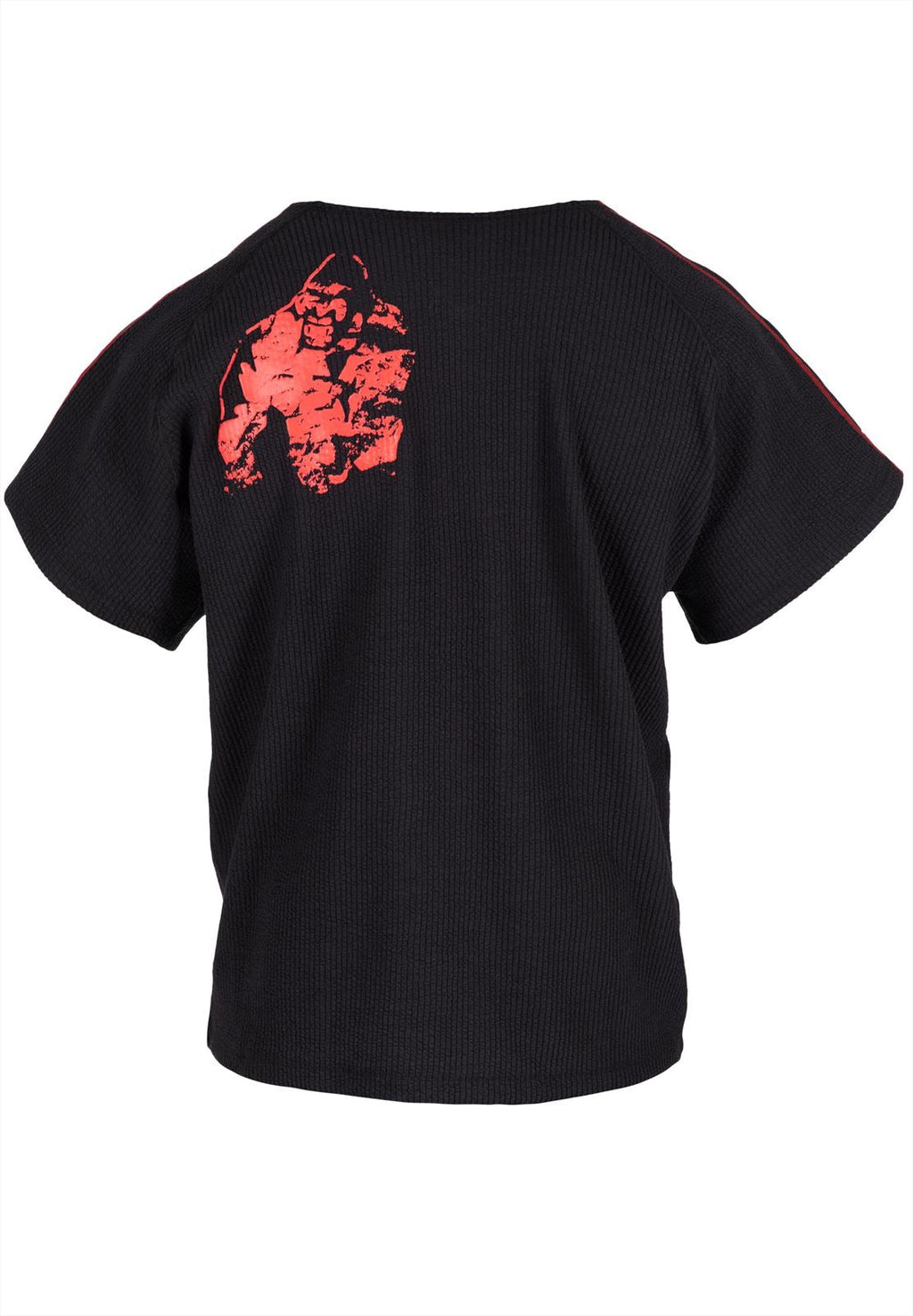 Gorilla Wear Buffalo Old School Workout T-Shirt - Zwart/Rood - Afbeelding 8