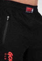 Gorilla Wear Augustine Old School Shorts - Zwart/Rood - Afbeelding 7