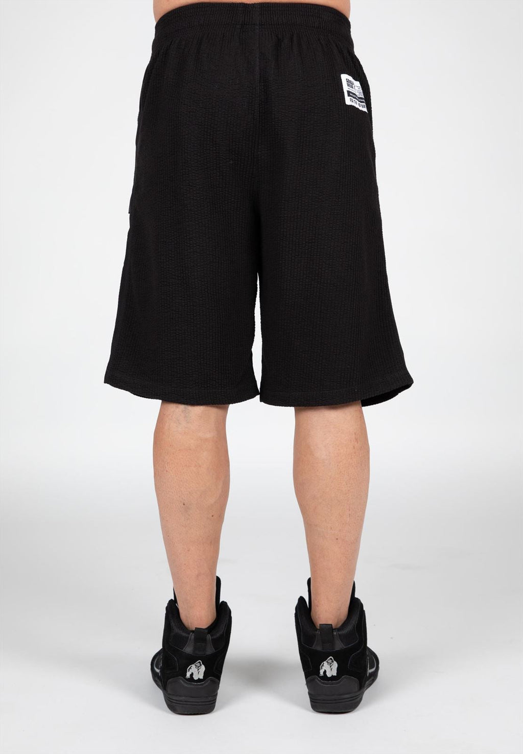 Gorilla Wear Augustine Old School Shorts - Zwart/Rood - Afbeelding 10