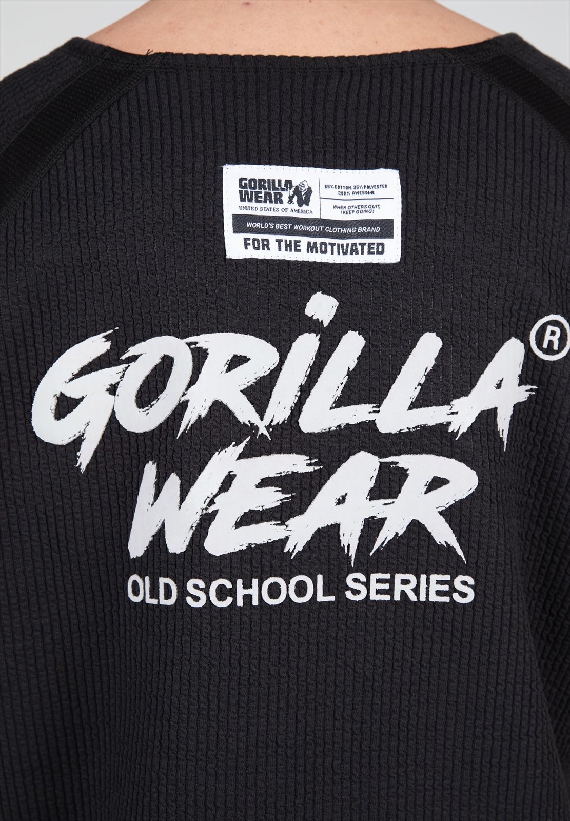 Gorilla Wear Augustine Old School Work Out Top - Zwart - Afbeelding 5