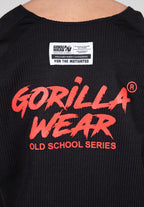 Gorilla Wear Augustine Old School Work out Top - Zwart/Rood - Afbeelding 5