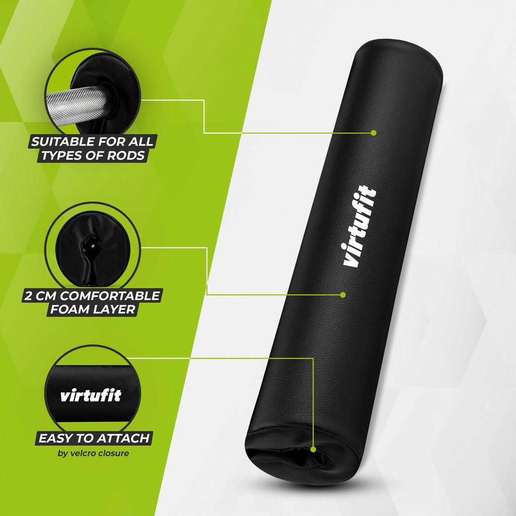 VirtuFit Bar Pad Pro - Luxe Nekbeschermer voor Halterstang - In gebruik