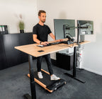 Kuipers Loopband K1 - Kantoor Walkingpad - Hout/Zwart - In gebruik