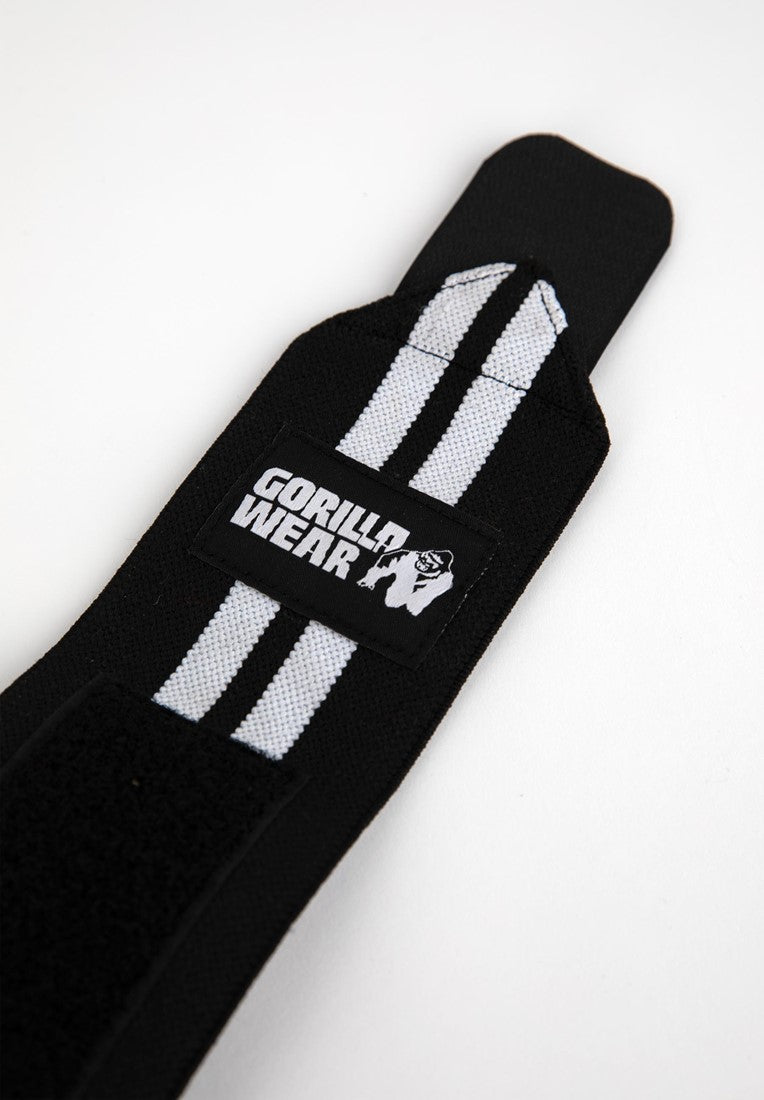 Gorilla Wear Ankle Wraps - Zwart/Wit - In gebruik