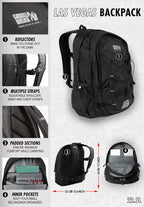 Gorilla Wear Las Vegas Backpack - Zwart - Afbeelding 7