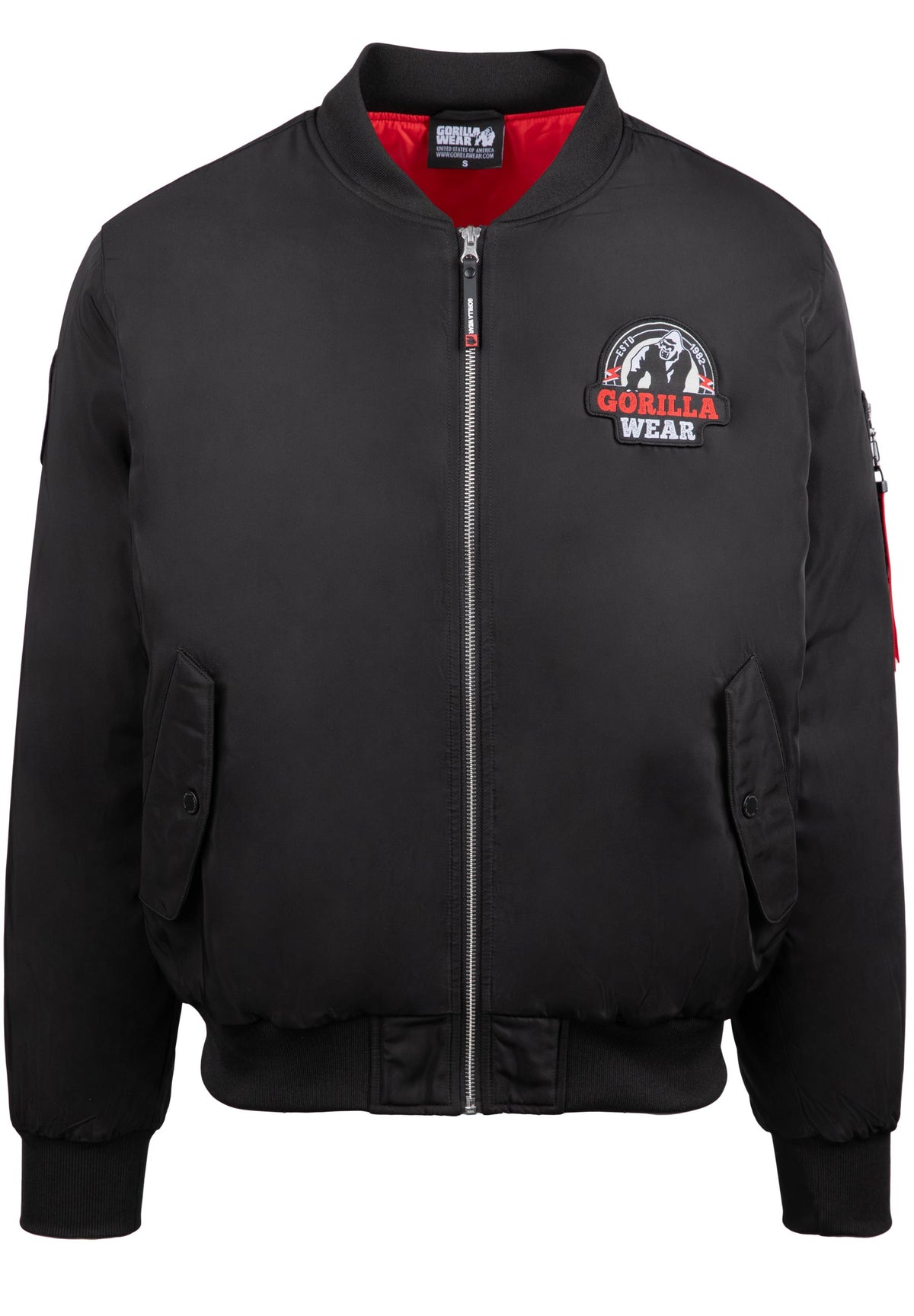 Gorilla Wear Covington Bomber Jacket - Zwart - Afbeelding 10