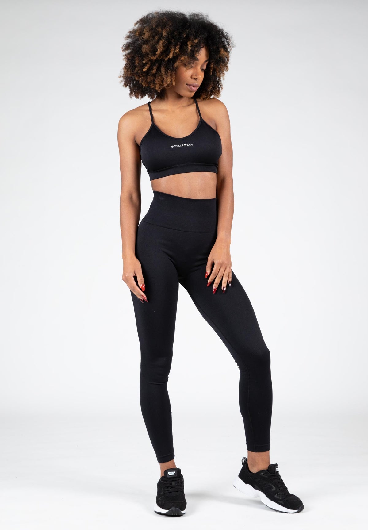Gorilla Wear Quincy Seamless Sportbeha - Zwart - Afbeelding 6
