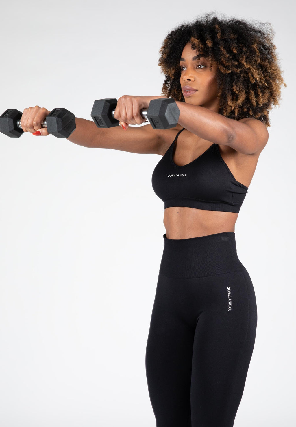 Gorilla Wear Quincy Seamless Sportbeha - Zwart - Afbeelding 8