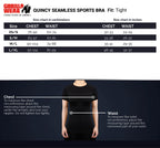 Gorilla Wear Quincy Seamless Sportbeha - Zwart - In gebruik
