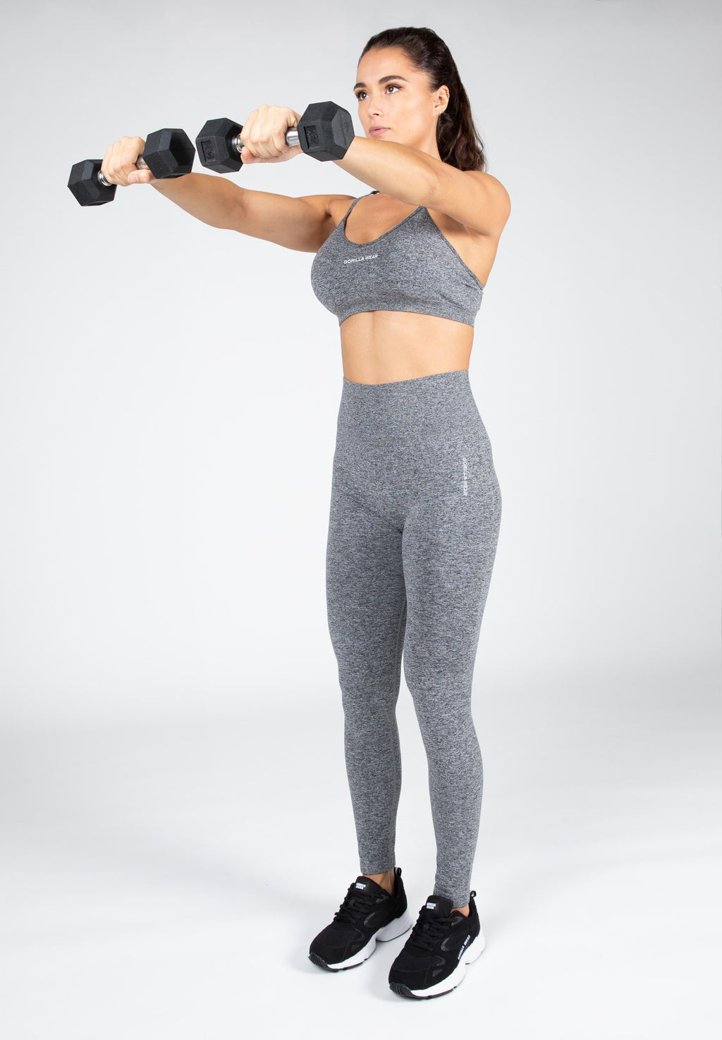 Gorilla Wear Quincy Seamless Sportbeha - Grijs - Afbeelding 5