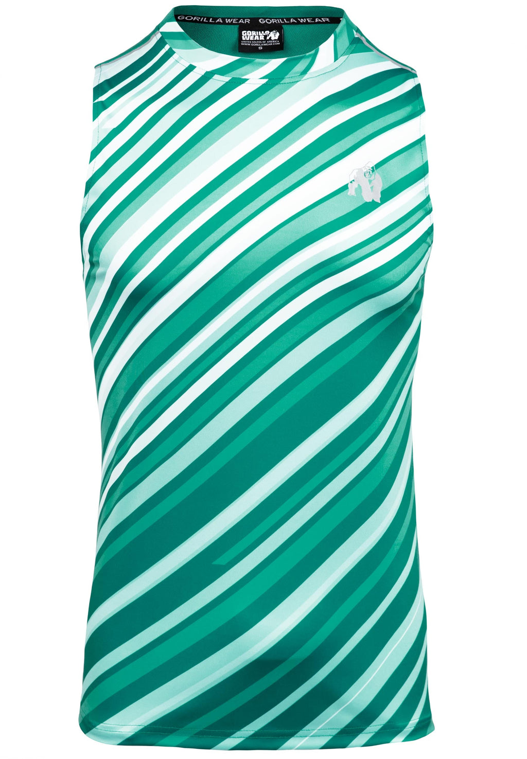 Gorilla Wear Easton Tank Top - Groen/Wit - Afbeelding 6