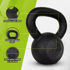 VirtuFit Kettlebell Pro - Kettle Bell - Gietijzer - 4 kg - Afbeelding 6