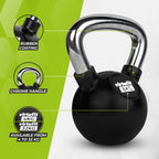 VirtuFit Kettlebell - Rubber/Chroom - 8 kg - In gebruik