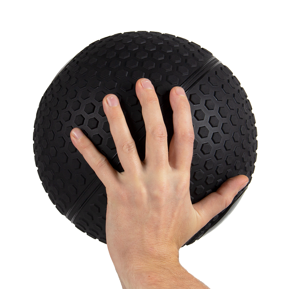 VirtuFit Slam Ball - Fitness Bal - 9 kg - Zwart - Aanzicht